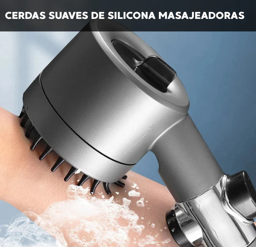 Ducha de Alta Presión con 3 Modos de Rociado y Filtros