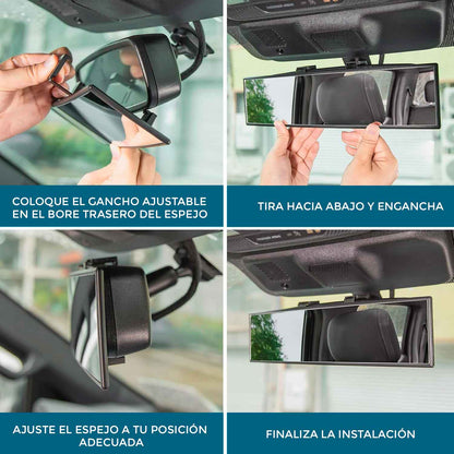 Espejo Retrovisor de Punto Ciego Panorámico 30 cm