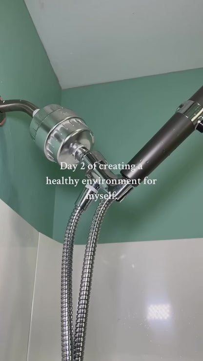 Ducha de Alta Presión con 3 Modos de Rociado y Filtros